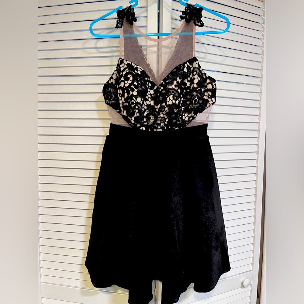 Juniors Black Party Dress, Dear Moon, Size 3.